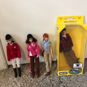 Breyer assorted riding dolls